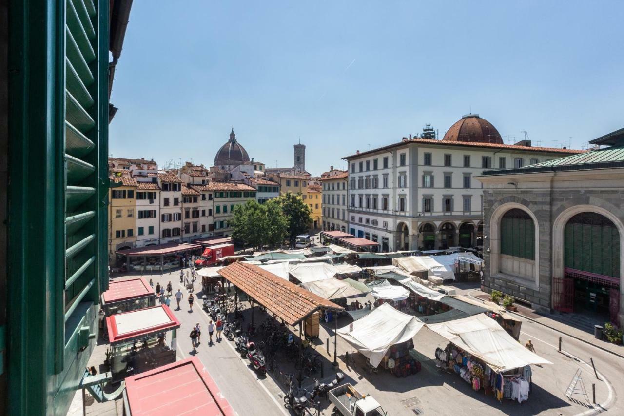 Piazza Del Mercato Centrale Florenţa Exterior foto